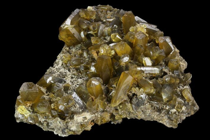 Yellow Barite Crystal Cluster - China #128549